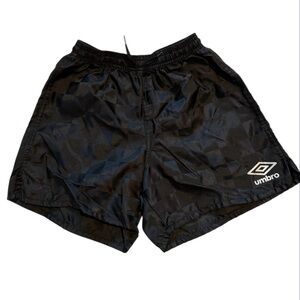 Umbro Black Checkered Kids Shorts